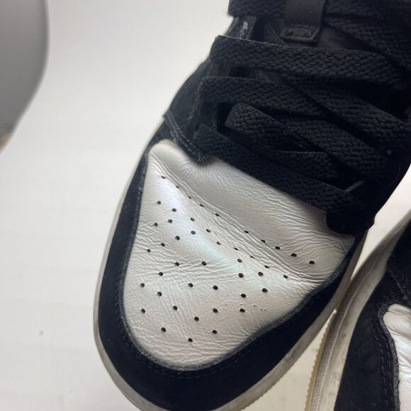 Nike Air Jordan 1 Low Diamond Shorts Black White DH6931-001 Men's Size 9 (Read) - Picture 9 of 13